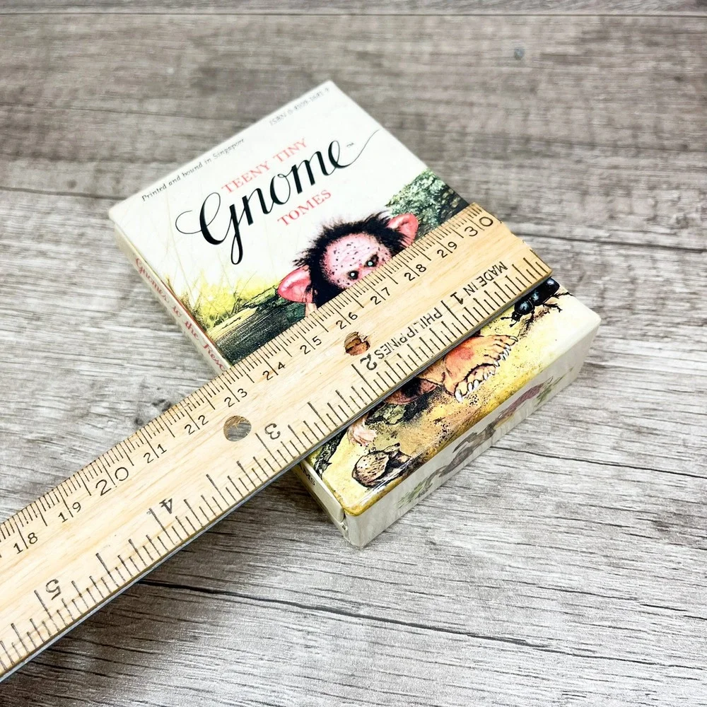 Teeny Tiny Gnome Tomes 1981 Mini Book Set Rien Poortvliet Harry N Abrams 3 Vol